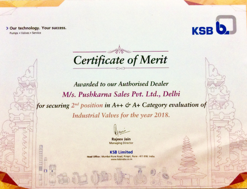 Supplier KSB Valves India